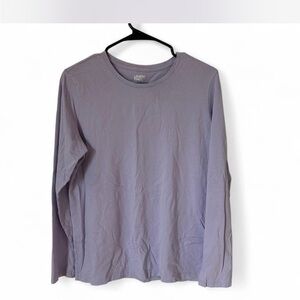 Lands' End Lavender Long Sleeve Shirt